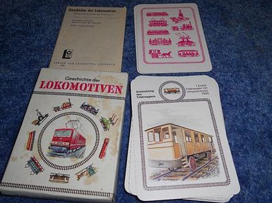 Kartenspiel/ Quartettspiel- Geschichte der Lokomotiven