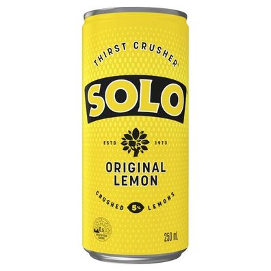 SOLO Original Lemon Mini Can - Australian Import 250 ml