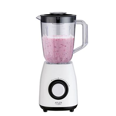 Adler AD 4085 Standmixer 1000 W - 4-Klingen-Messer, 1,5L Behälter, Weiß