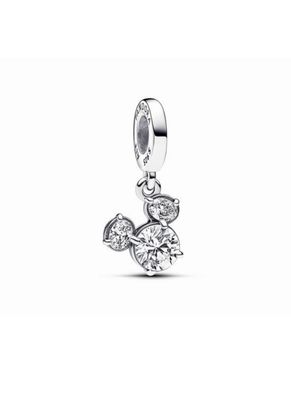 Pandora 793031C01 - Disney Micky Maus Funkelnder Kopf Sil­hou­et­te Charm-Anhänger