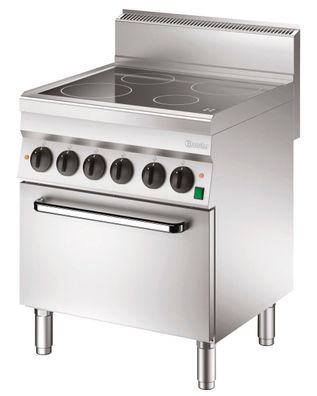 Bartscher Elektroherd Herd Elektro Glaskeramik 700 x 650 x 870 Imbiss Gastro