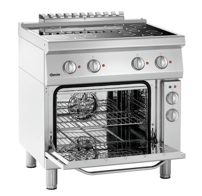 Elektroherd Herd Backofen 4 PL Ceran 58 L EBO 800 x 700 x 850 Gastro Gastlando
