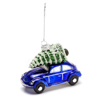 Original VW Weihnachtsbaumanhänger Käfer Weihnachtsbaum Tannenbaum blau 3B2087790287