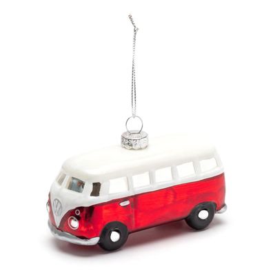 Original VW Weihnachtsbaumanhänger T1 Bulli Weihnachten rot/weiß 3B2087790A287