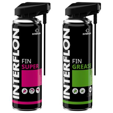 Interflon Fin Super und Grease je 300 ml Schmierfett Schmiermittel Kriechöl Set