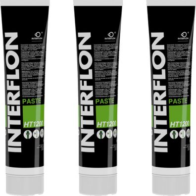 Interflon Paste HT 1200 3x 150 ml Tube Hochtemperatur Montagepaste MicPol