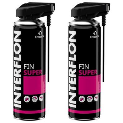 Interflon Fin Super 2x 300ml Multifunktionsöl Kriechöl Trockenschmierstoff Spray