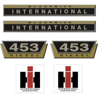 IHC International 453 Diesel Gold Groß - Traktor Schlepper Aufkleber Klebefolie
