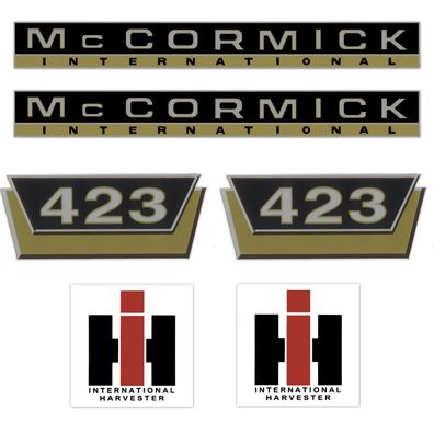 IHC McCormick 423 Gold Klein - Traktor Schlepper Aufkleber Klebefolie