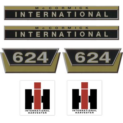 IHC International 624 Gold Klein - Traktor Schlepper Aufkleber Klebefolie