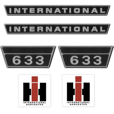 IHC International 633 Silber Klein Schlepper Traktor Aufkleber Klebefolie