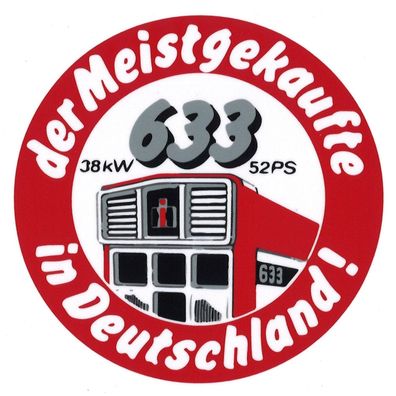 International Mc Cormick IHC 633 der Meistgekaufte Traktor Aufkleber Klebefolie