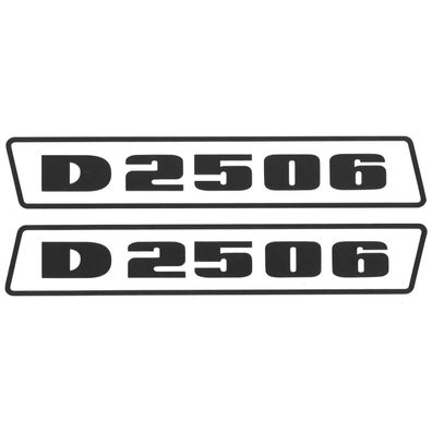 Deutz D2506 Schwarz bis 1974 Schlepper Traktor Aufkleber Klebefolie Klein Schmal