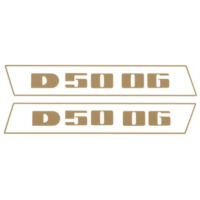 Deutz D5006 Gold bis 1974 Schlepper Traktor Aufkleber Klebefolie Klein Schmal