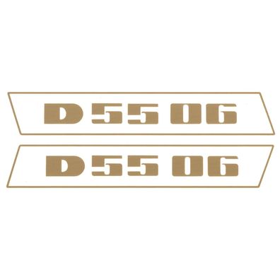 Deutz D5506 Gold bis 1974 Schlepper Traktor Aufkleber Klebefolie Klein Schmal