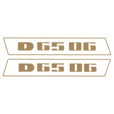 Deutz D6506 Gold bis 1974 Schlepper Traktor Aufkleber Klebefolie Klein Schmal