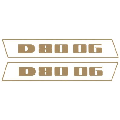 Deutz D8006 Gold bis 1974 Schlepper Traktor Aufkleber Klebefolie Klein Schmal