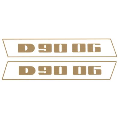 Deutz D9006 Gold bis 1974 Schlepper Traktor Aufkleber Klebefolie Klein Schmal