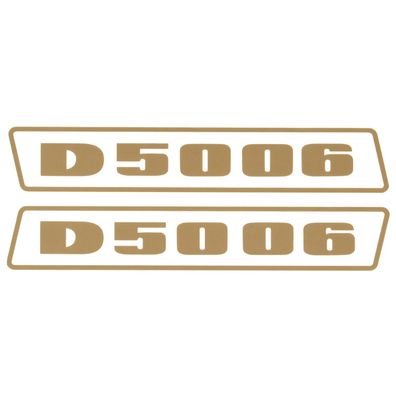 Deutz D5006 Gold bis 1974 Schlepper Traktor Aufkleber Klebefolie Groß