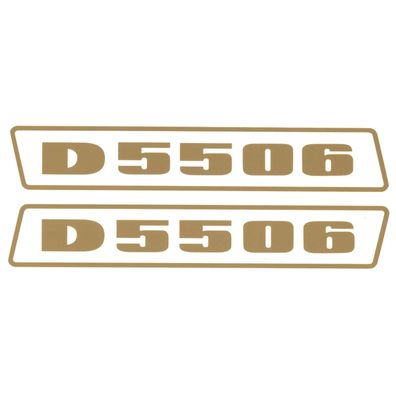Deutz D5506 Gold bis 1974 Schlepper Traktor Aufkleber Klebefolie Groß