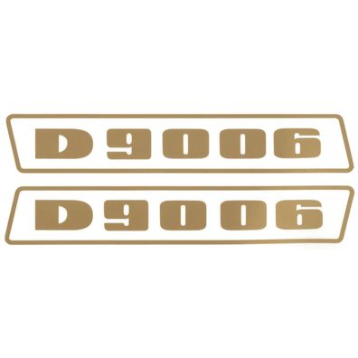 Deutz D9006 Gold bis 1974 Schlepper Traktor Aufkleber Klebefolie Groß