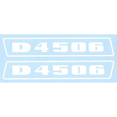 Deutz D4506 Weiß bis 1974 Schlepper Traktor Aufkleber Klebefolie Groß