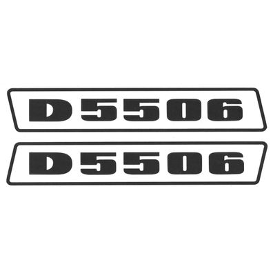 Deutz D5506 Schwarz bis 1974 Schlepper Traktor Aufkleber Klebefolie Groß