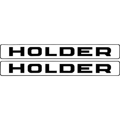 Holder Motorhaube Set (2 Stück) Schlepper Traktor Sticker Aufkleber Klebefolie