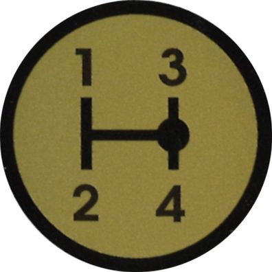 Deutz Baureihe 06 Aufkleber Schaltschema (Nr. 6) Traktor Aufkleber Klebefolie