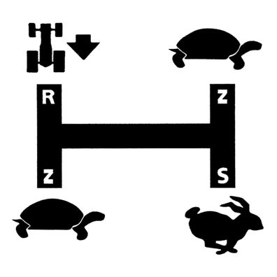 Deutz Baureihe 06/07 Aufkleber Schaltschema Traktor Aufkleber Klebefolie (13)