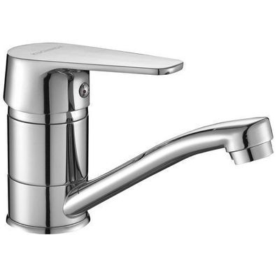 Waschtischarmatur Wasserhahn Kleine LUGA Mischbatterie Waschtischmischer in Chrom