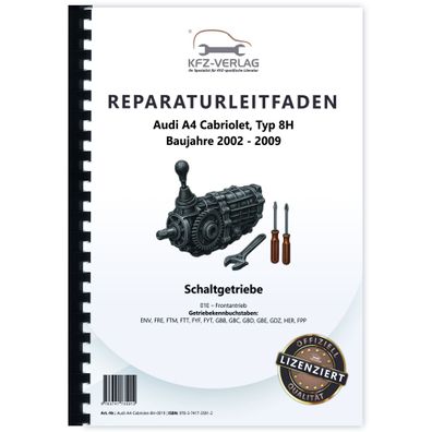Audi A4 Cabriolet (02-09) 6 Gang Schaltgetriebe 01E Kupplung Reparaturanleitung