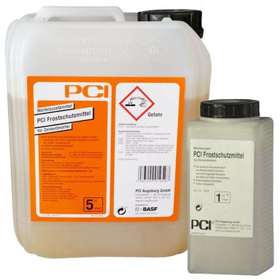 PCI Frostschutzmittel Mörtelzusatz für Zementmörtel - Lieferumfang: 5
