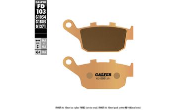 GALFER Bremsbelag "FD103" G1371, Sintermetall Straße