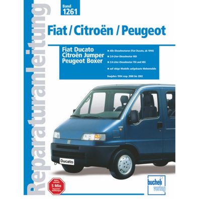Fiat Ducato II Typ 230 1994-2002 Reparaturanleitung/Handbuch Bucheli Verlag