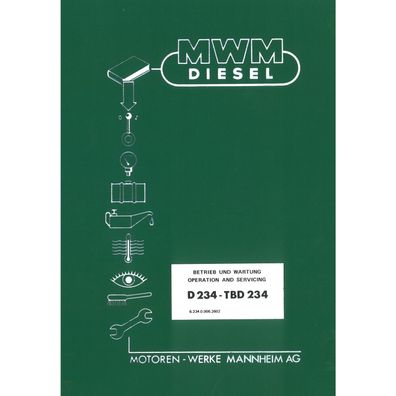 MWM Dieselmotor D234 und TBD 234 Traktor Betriebsanleitung