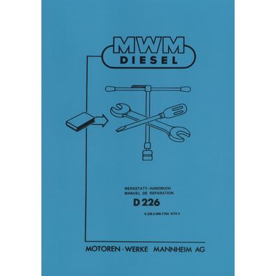MWM Dieselschlepper Motor D226 Traktor Werkstatthandbuch