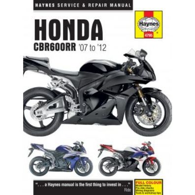 Honda Motorrad CBR600RR (2007-2012) Reparaturanleitung Haynes
