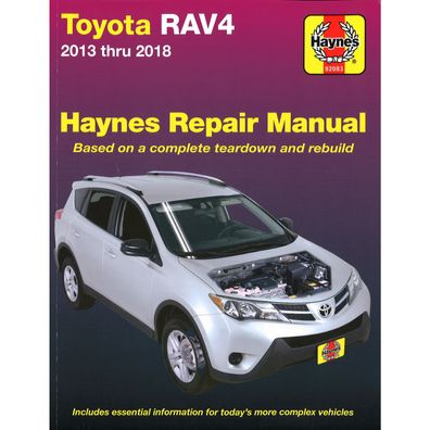 Toyota RAV4 (2013-2018) Reparaturanleitung Haynes