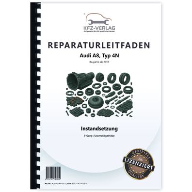 Audi A8 4N ab 2017 Instandsetzung 8 Gang Automatikgetriebe Reparaturanleitung