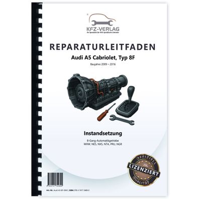 Audi A5 8F 2009-2016 Instandsetzung 8 Gang Automatikgetriebe Reparaturanleitung