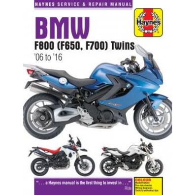 BMW Motorrad F800, F650, F700 Twins (2006-2016) Reparaturanleitung Haynes