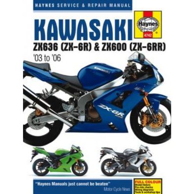 Kawasaki Motorrad ZX636 und ZX600 (2003-2006) Reparaturanleitung Haynes
