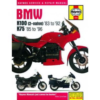 BMW Motorrad K100 2-Ventiler und K75 (1983-1996) Reparaturanleitung Haynes