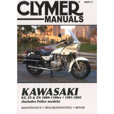 Kawasaki KZ ZX ZN 1000cc 1100cc Police (1981-2002) Reparaturanleitung Clymer