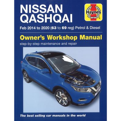 Nissan Qashqai 02.2014-2020 SUV 2.-Gen. Crossover Reparaturanleitung Haynes