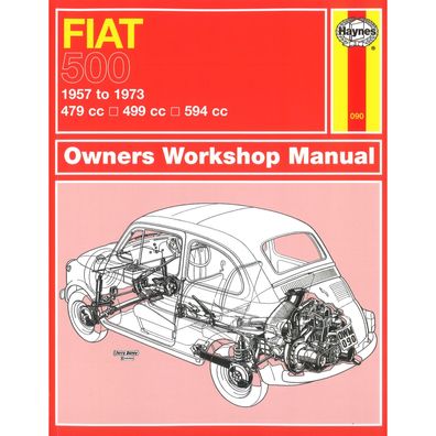 Fiat 500 (1957-1973) 479cc 499cc 594cc alle Modelle Reparaturanleitung Haynes