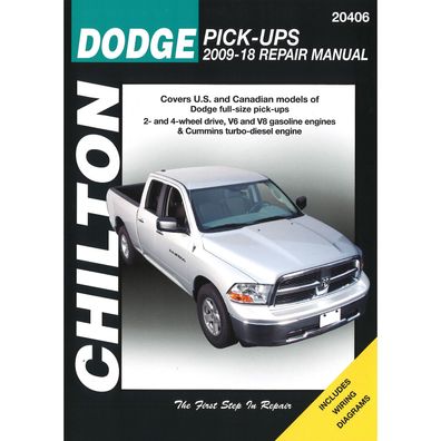 Dodge Pick-Ups 2009-2018 USA US Kanada Pick-Up V6 V8 Reparaturanleitung Chilton