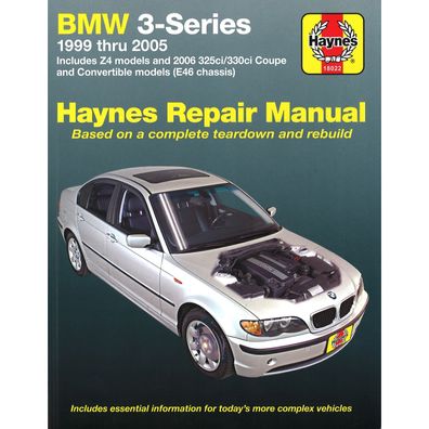 BMW 3-Series 3er 1999-2005 Z4 E46 USA US Import Reparaturanleitung Haynes