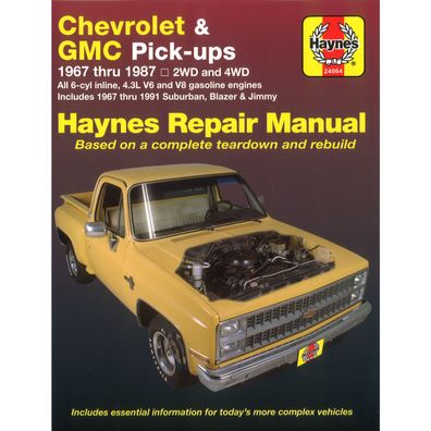 Chevrolet Blazer Suburban Pickup Blazer (1967-1991) Reparaturanleitung Haynes